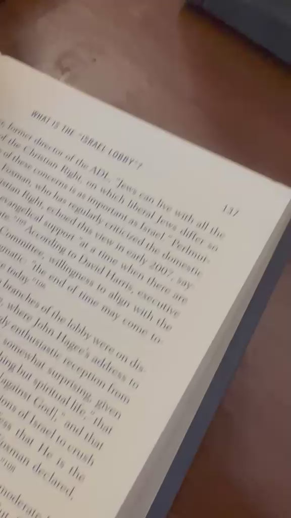 The Israel Lobby and U.S. Foreign Policy by John J. Mearsheimer & Stephen M. Walt — Hardcover Edition (Without Dust Jacket )